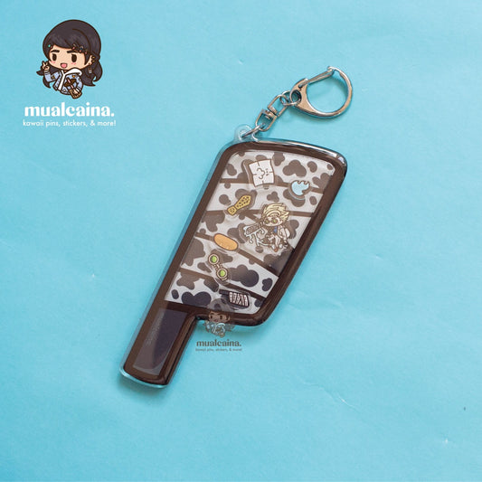 Anime Overtime Acrylic Shaker Keychain