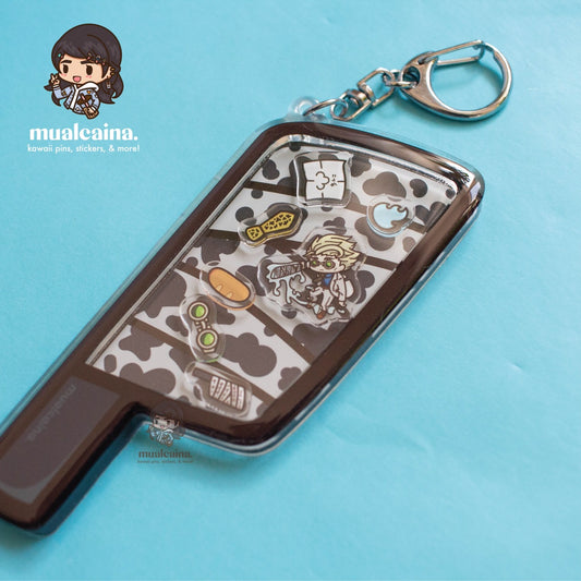 Anime Overtime Acrylic Shaker Keychain
