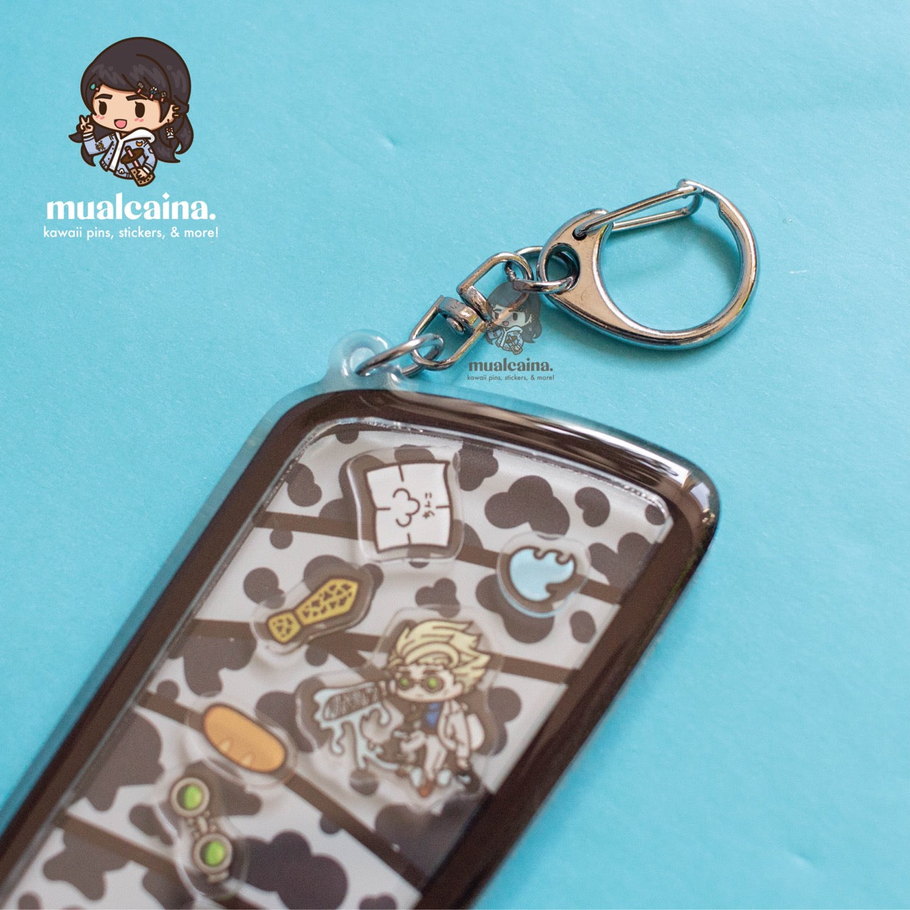 Anime Overtime Acrylic Shaker Keychain