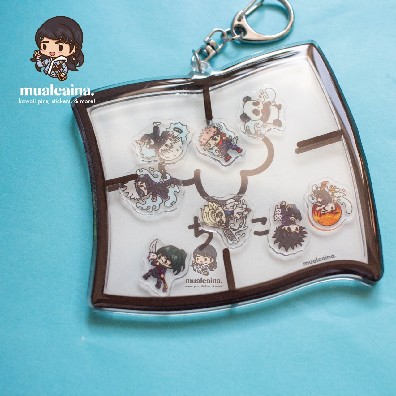 Anime Note Acrylic Shaker Keychain