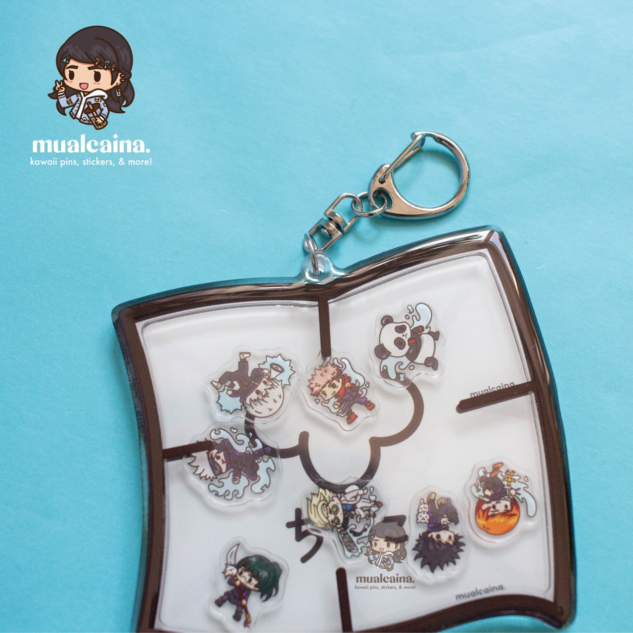 Anime Note Acrylic Shaker Keychain
