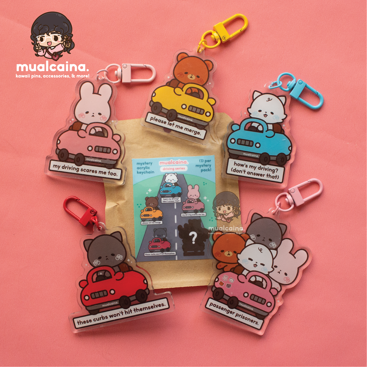 Car Acrylic Keychain Mystery Bag