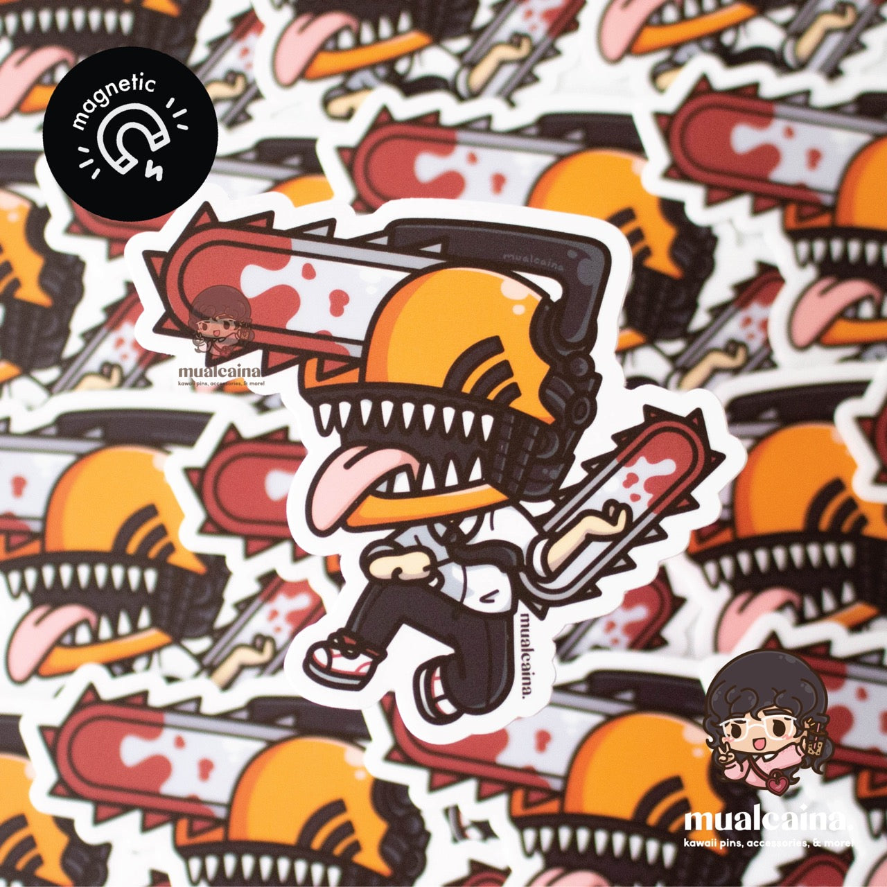 Anime Chibi Devil Saw Magnet