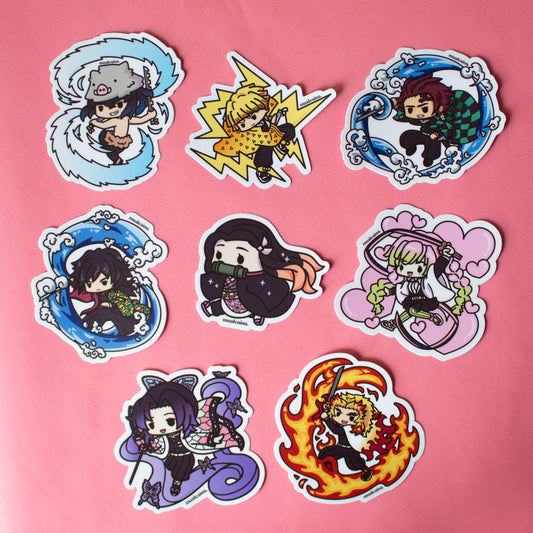 Anime Chibi Slayer Vinyl Stickers