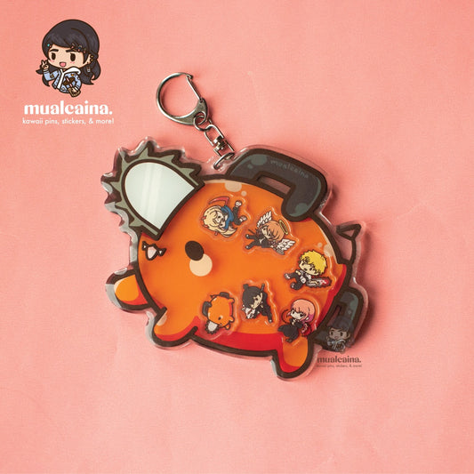 Anime Chibi Devil Acrylic Shaker Keychain