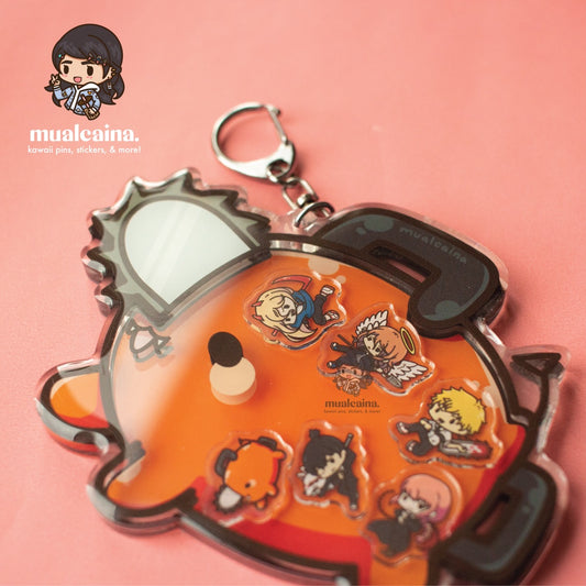 Anime Chibi Devil Acrylic Shaker Keychain