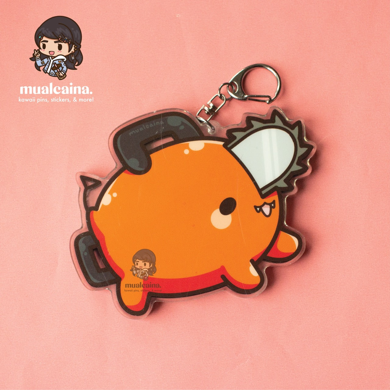 Anime Chibi Devil Acrylic Shaker Keychain
