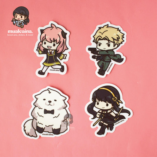Anime Chibi Family Vinyl Stickers