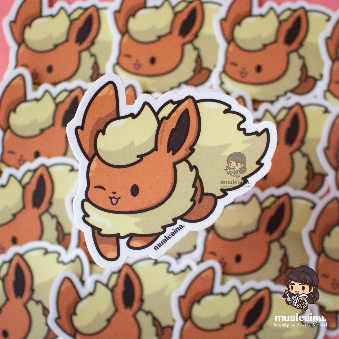 Chibi Fox Friends Vinyl Stickers