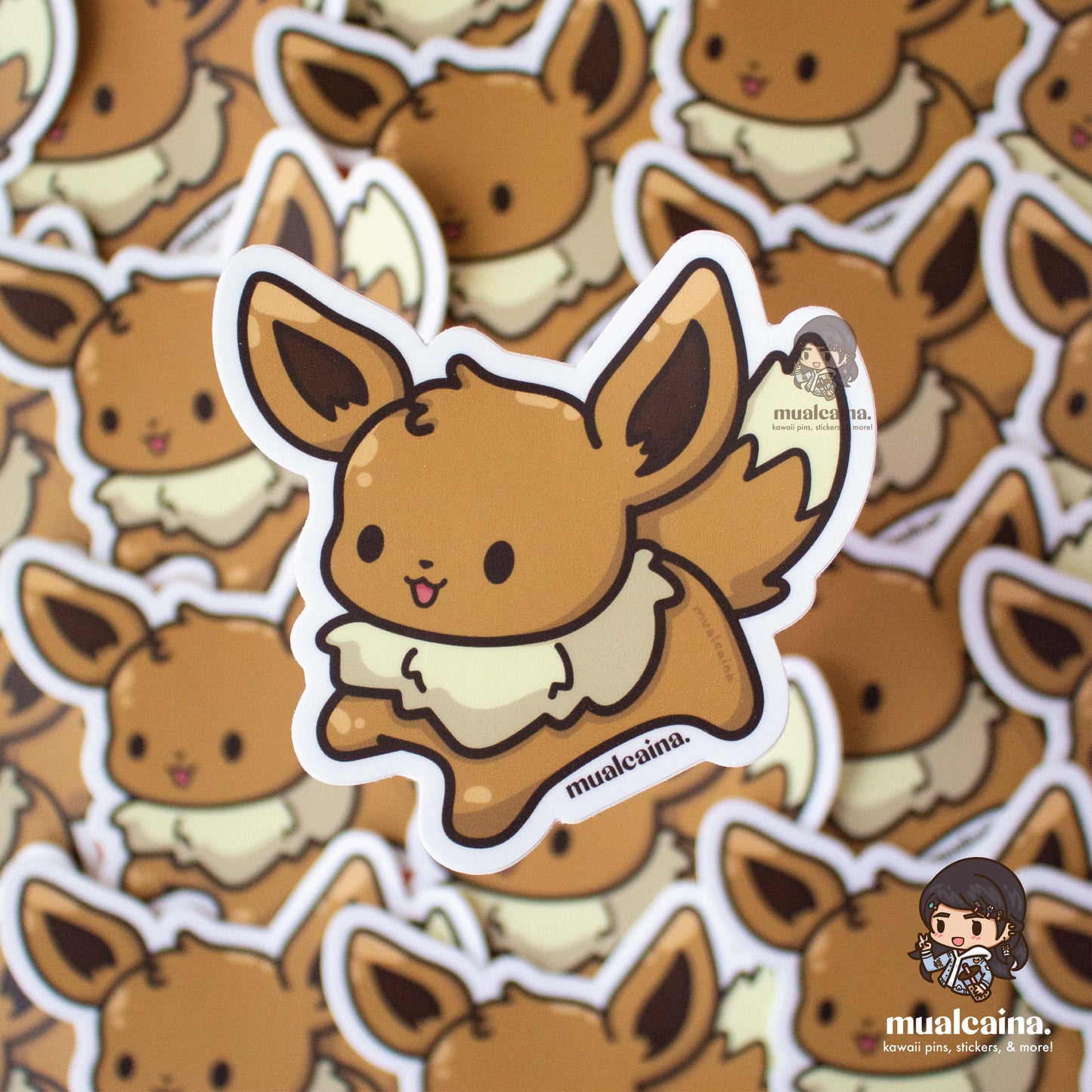 Chibi Fox Friends Vinyl Stickers