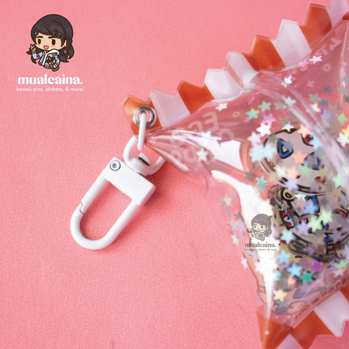 Egg Chips Bag Shaker Keychain