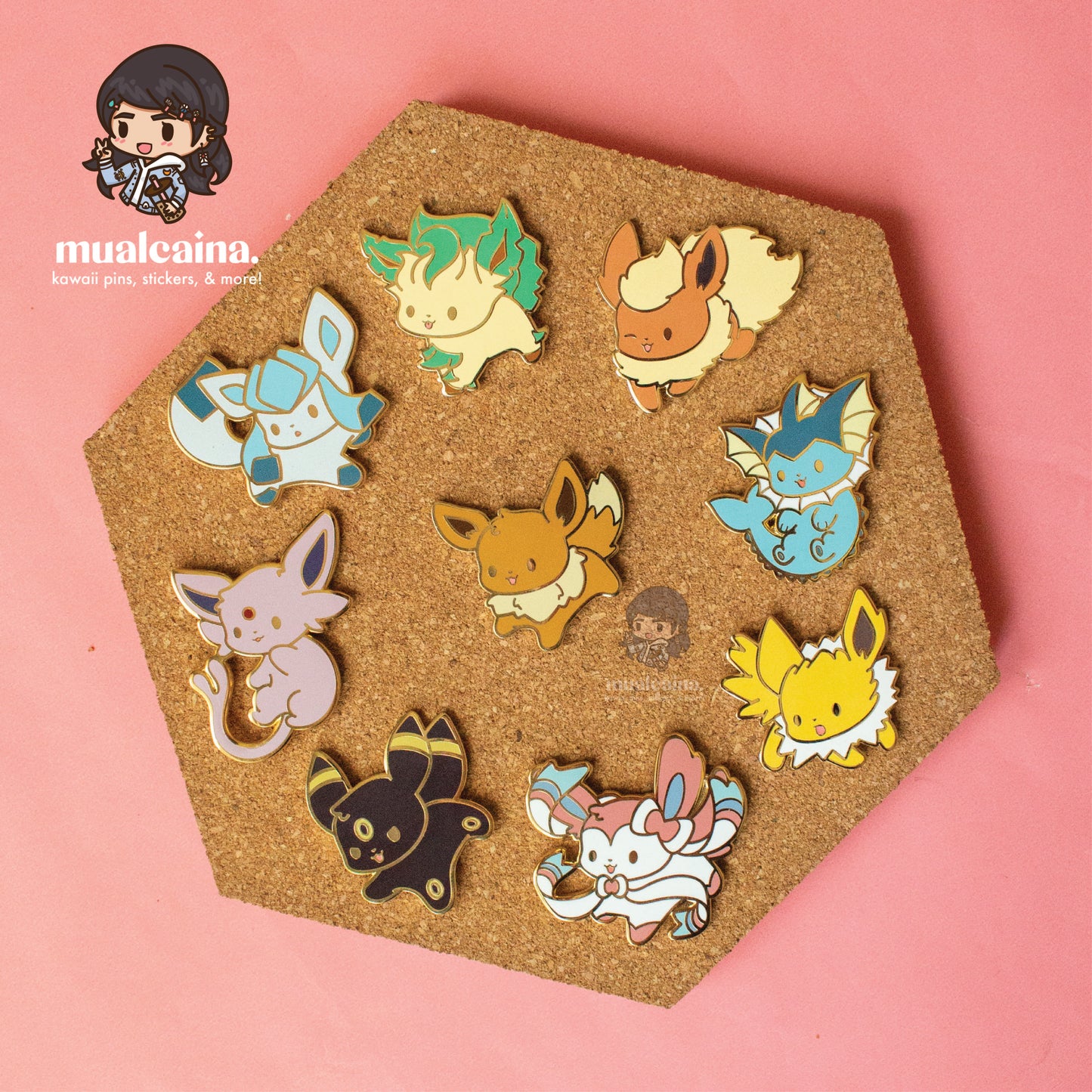 Chibi Fox Friends Enamel Pins