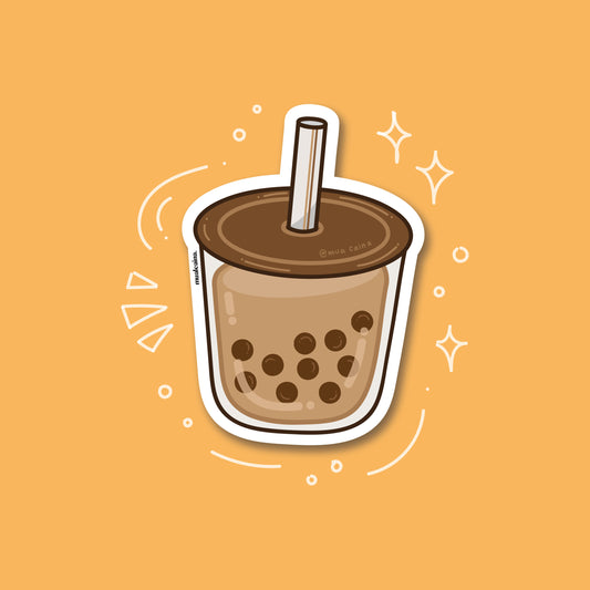 Boba Milk Tea Vinyl Sticker