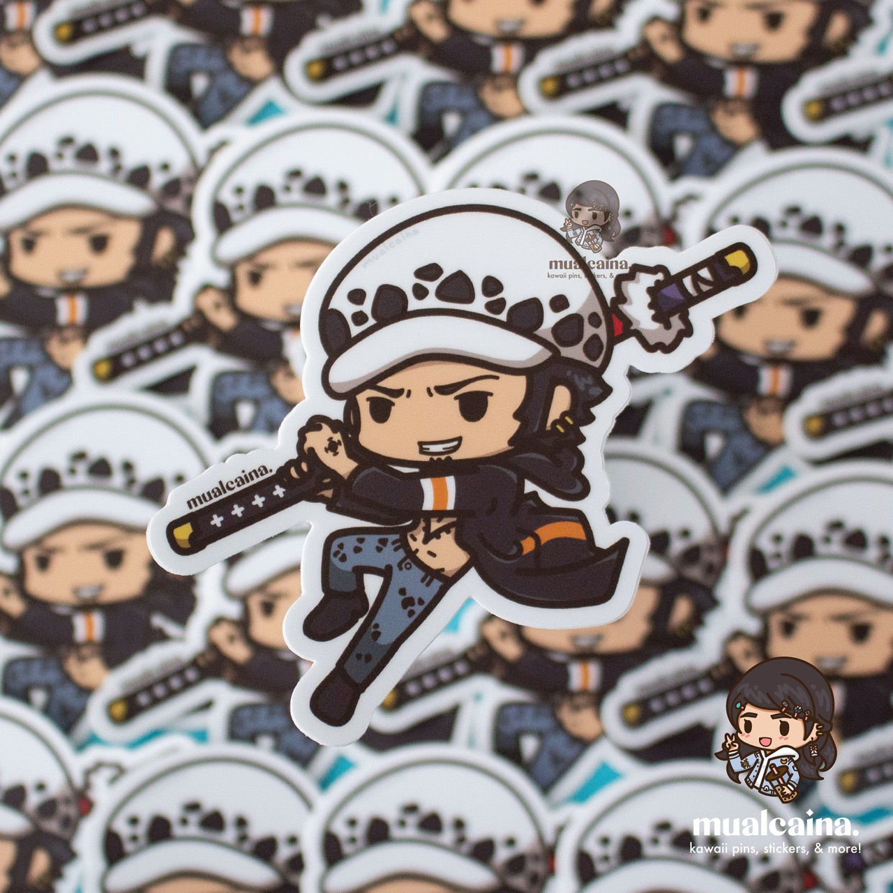 Anime Chibi Pirate Vinyl Stickers V2