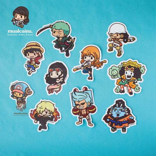 Anime Chibi Pirate Vinyl Stickers
