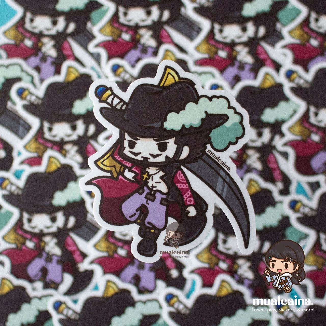 Anime Chibi Pirate Vinyl Stickers V2