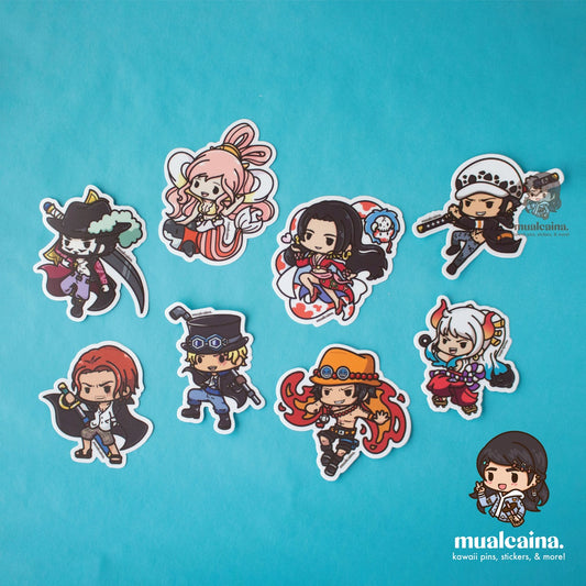 Anime Chibi Pirate Vinyl Stickers V2