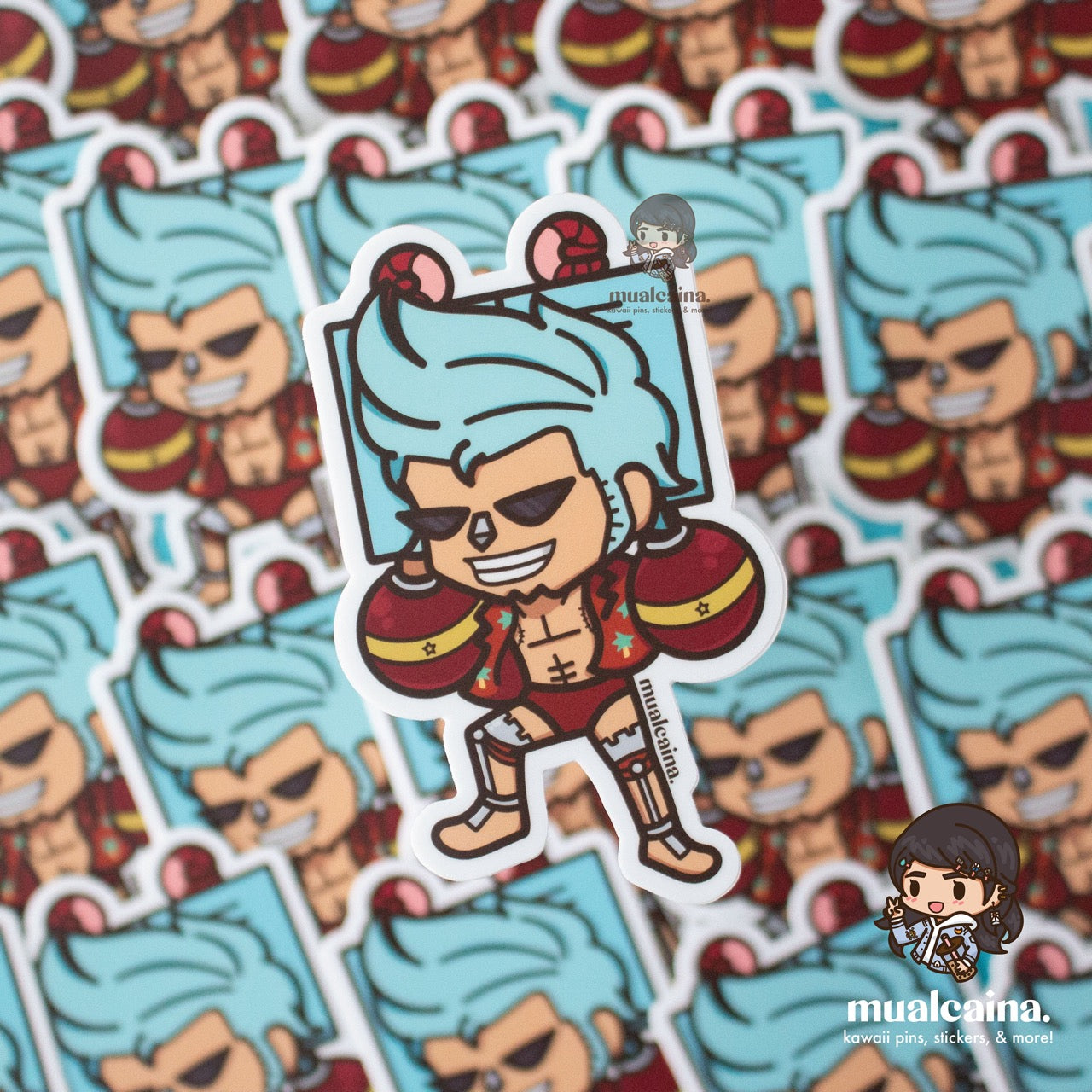 Anime Chibi Pirate Vinyl Stickers
