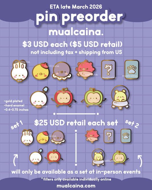 [PRE-ORDER] LADS Mini Filler Enamel Pins (ETA late March / early April 2026)