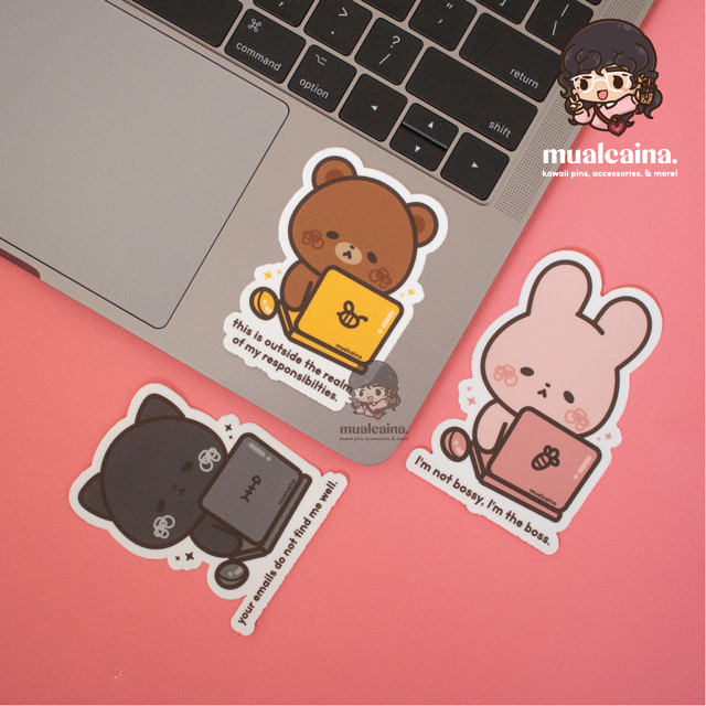 Kawaii Corporate Life Vinyl Stickers