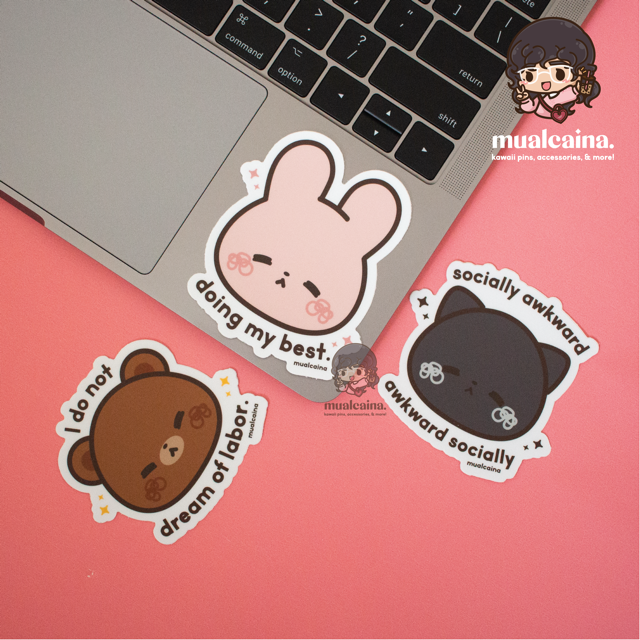 Kawaii Slice-of-Life Vinyl Stickers