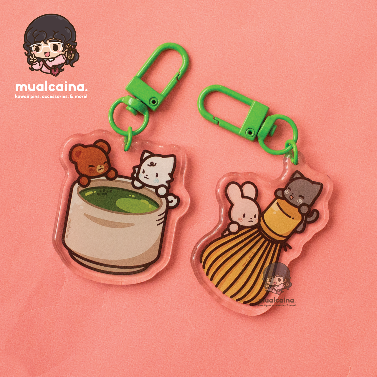 Matching Matcha Set [Acrylic Keychain]