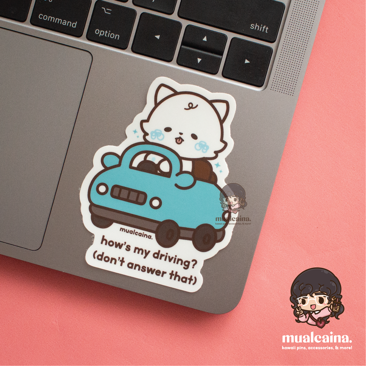 Kawaii Car Animals [Vinyl Sticker]