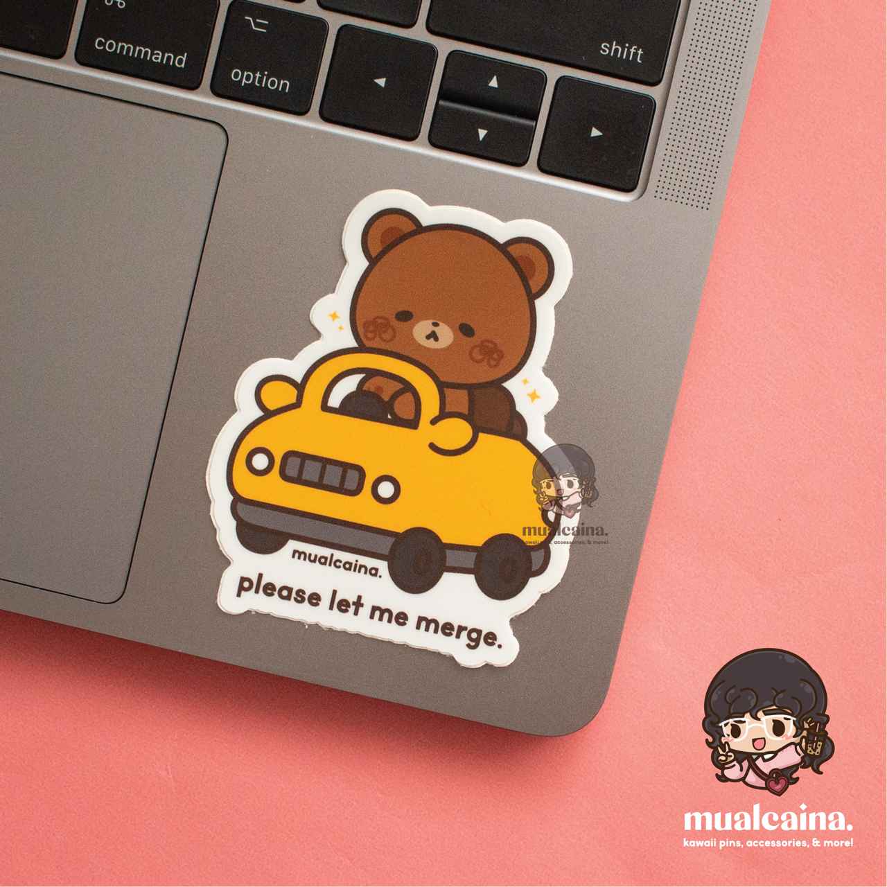 Kawaii Car Animals [Vinyl Sticker]