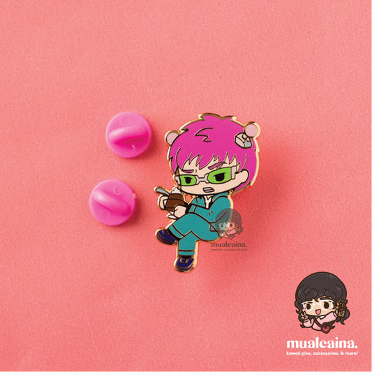 Anime Coffee Jelly Psychic Enamel Pin
