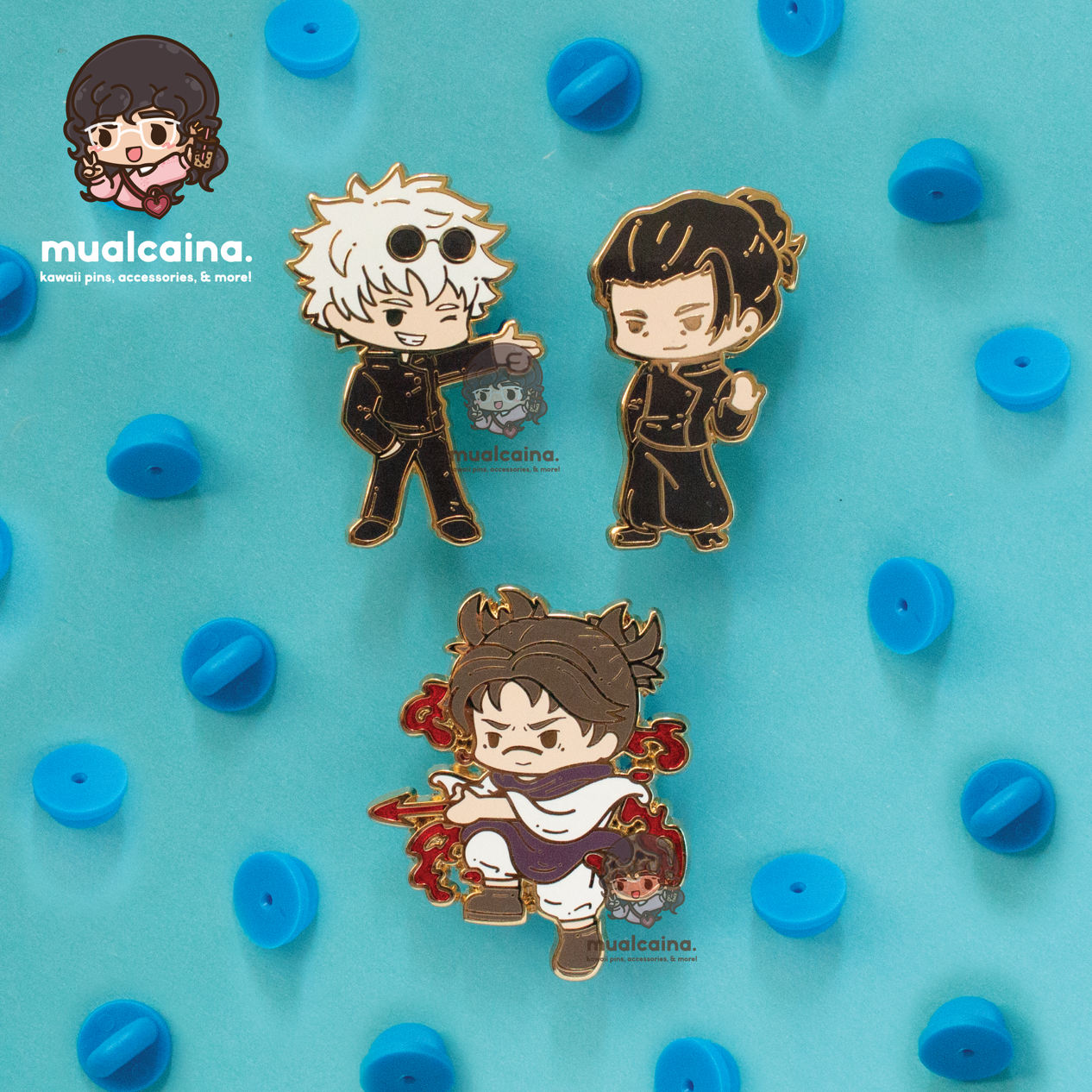 Anime Chibi Sorcerer Enamel Pins V3