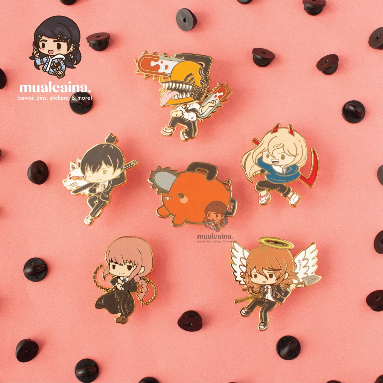 Anime Chibi Devil Enamel Pins