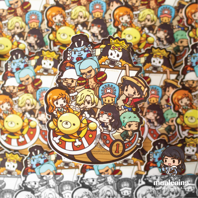 Anime Chibi Pirate Ship [Vinyl Sticker]