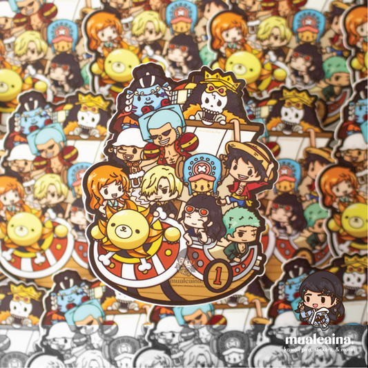 Anime Chibi Pirate Ship [Vinyl Sticker]