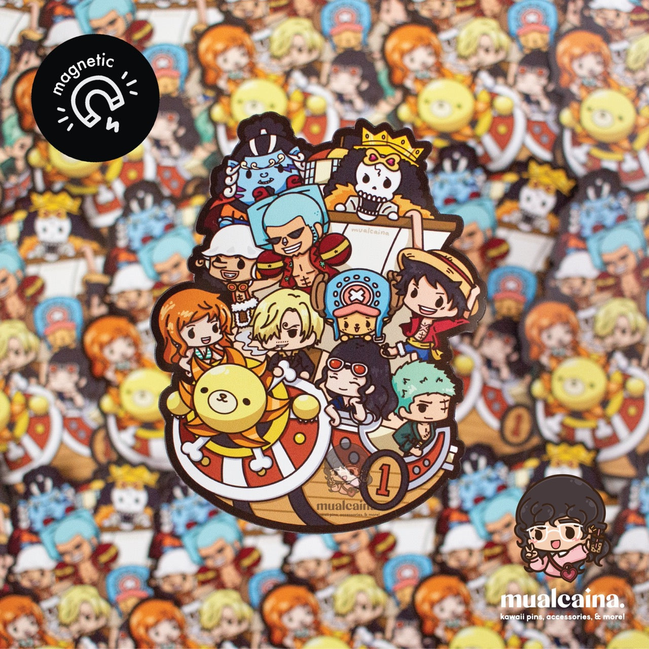 Anime Chibi Pirate Ship Magnet