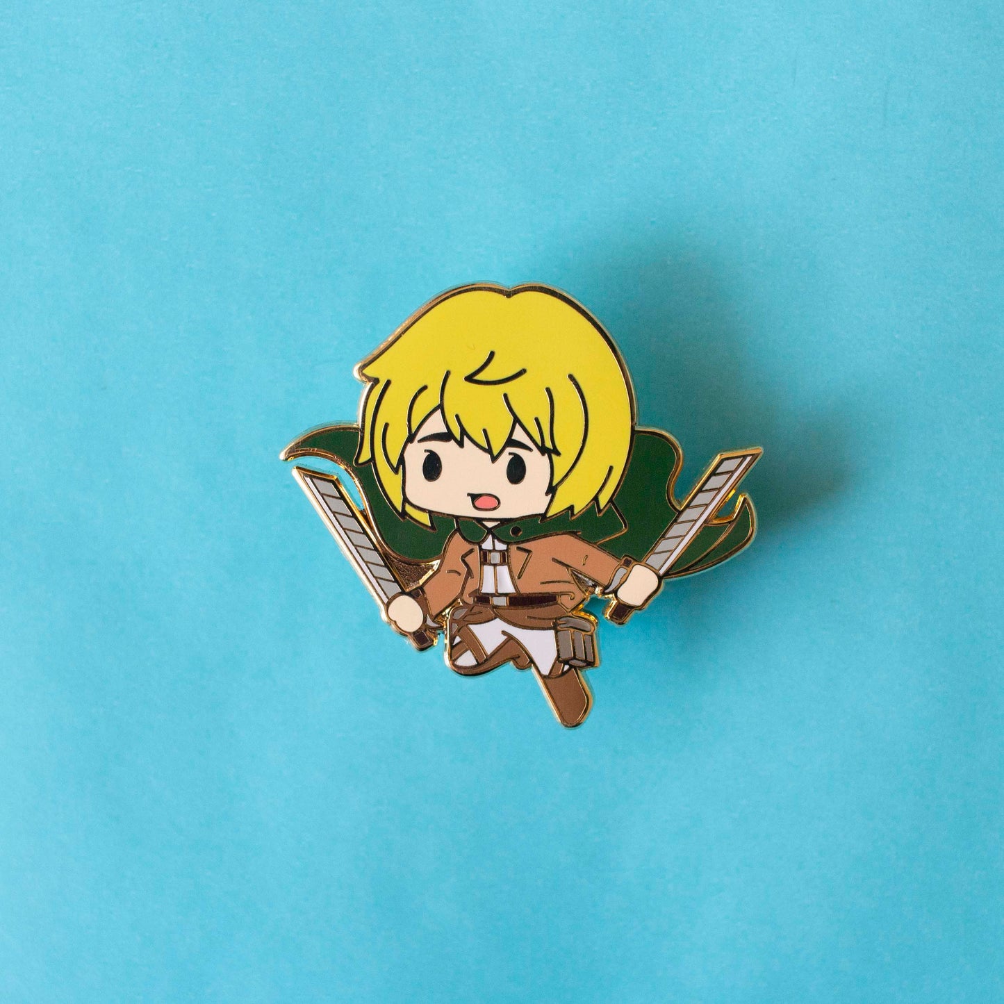 Anime Chibi Soldier Enamel Pins