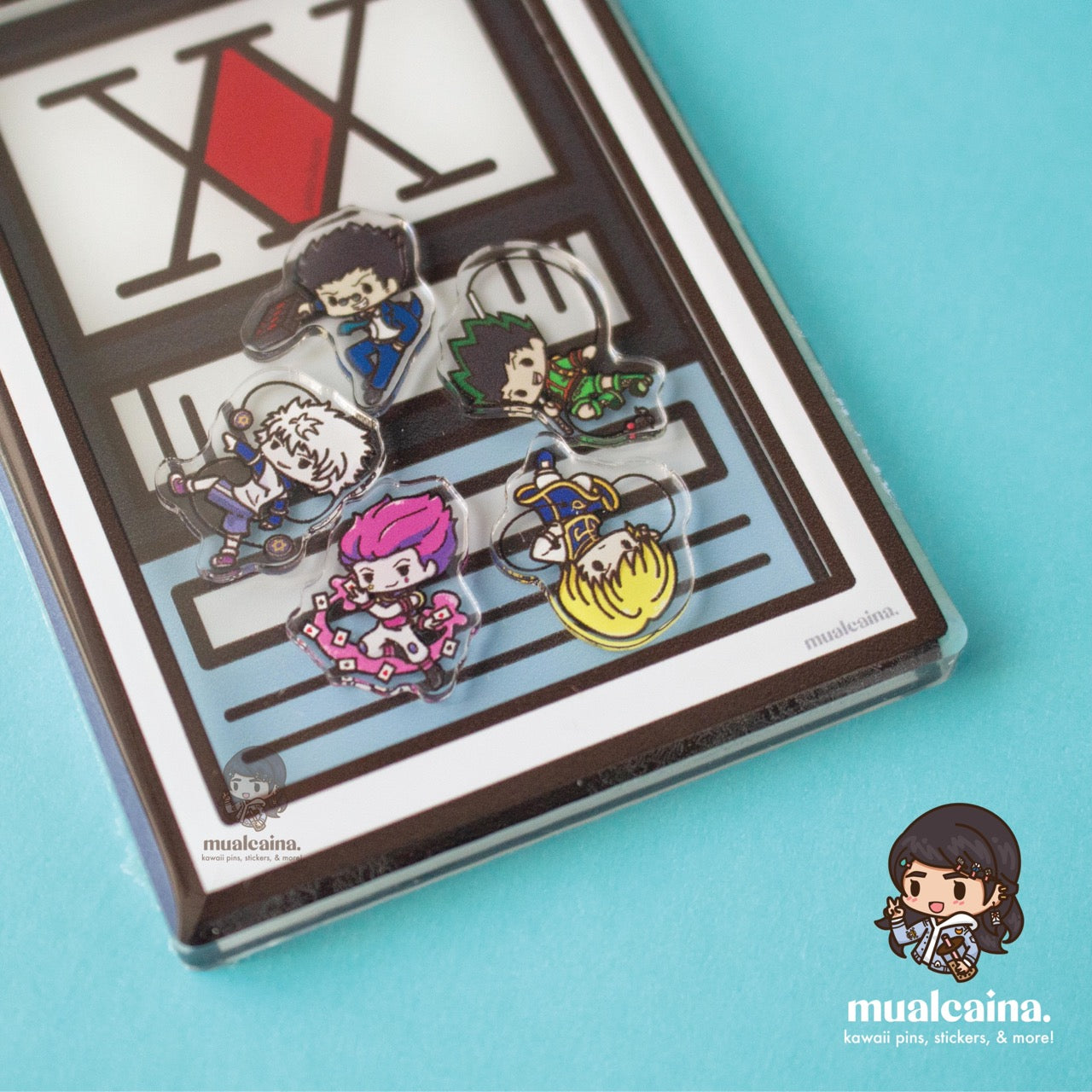 Anime Chibi License Acrylic Shaker Keychain