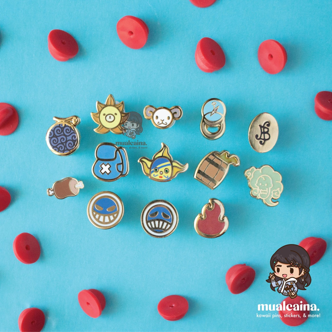 Anime Pirate Filler Enamel Pins