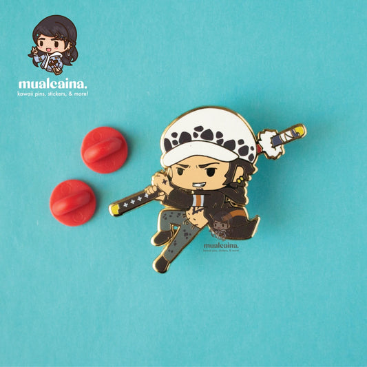 [B-GRADE SALE, Flawed] Anime Chibi Pirates Enamel Pins V2 [FINAL SALE]