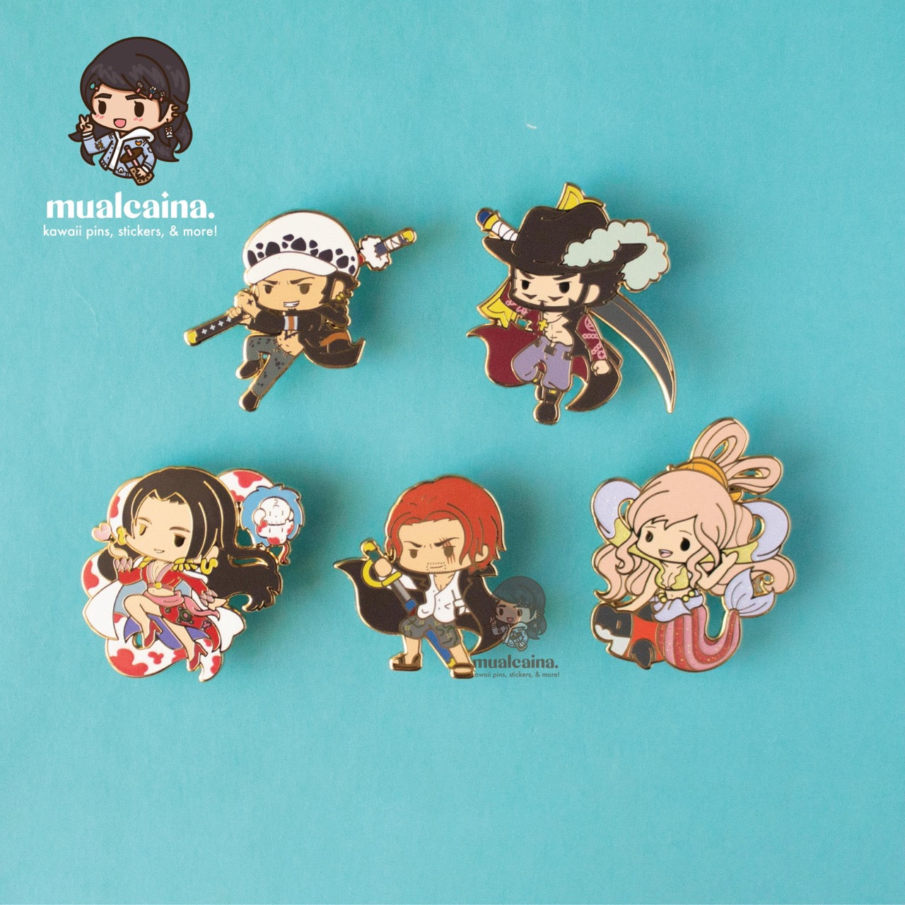 [B-GRADE SALE, Flawed] Anime Chibi Pirates Enamel Pins V2 [FINAL SALE]
