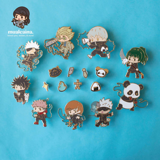 [B-GRADE SALE, Flawed] Sorcerers Anime Enamel Pins [FINAL SALE]